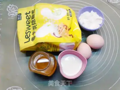 Make Cake with no oil, low sugar, sesame sauce step 0