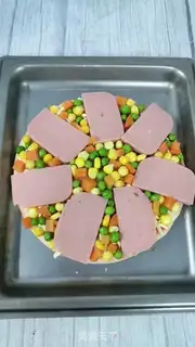 Make Ham pizza step 4
