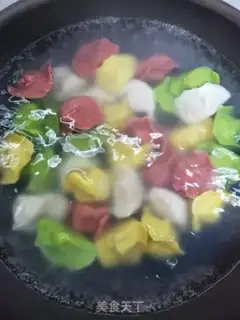 Make Pork, shrimp, cabbage step 12