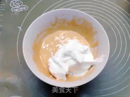 Make Cake with no oil, low sugar, sesame sauce step 7