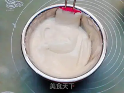 Make Cake with no oil, low sugar, sesame sauce step 9