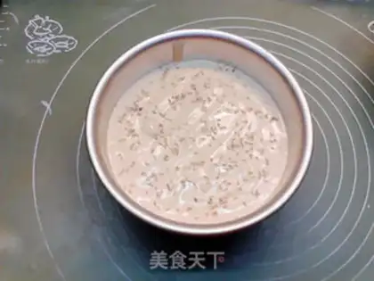 Make Cake with no oil, low sugar, sesame sauce step 10