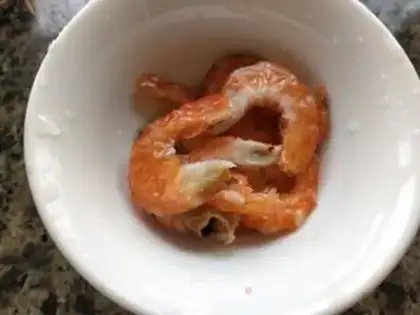 Make ♪ A shrimp fan ♪ step 2