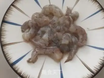 Make Peaches shrimp step 1