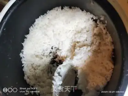 Make Sausage corn fried rice step 1