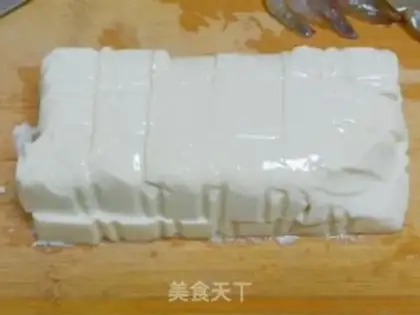 Make Shrimp tofu step 1