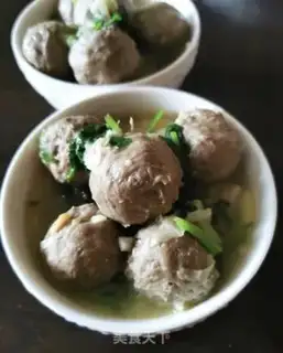 Make Beefball and meat bar soup step 11