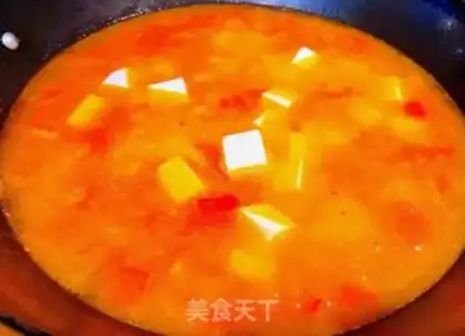 Make Shrimp bean curd, gilder, mushroom soup step 10