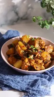 Make Potato onion chicken step 8