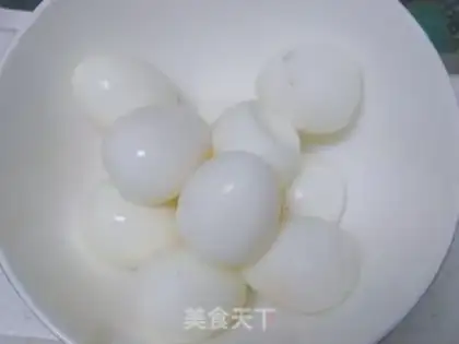 Make Quail egg red pork step 3
