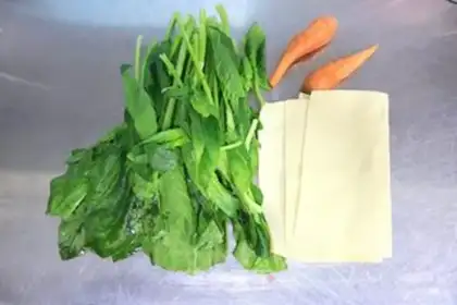 Make Spinach carrot toast step 0
