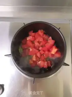 Make Tomato tofu pot step 4