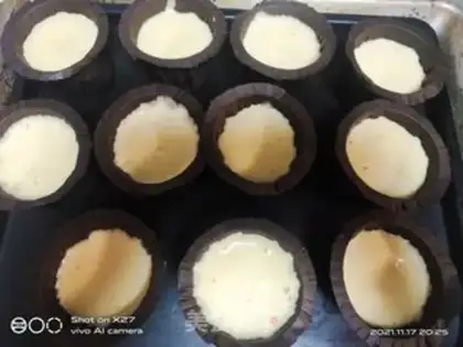 Make Full egg cupcakes step 5