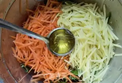 Make Three-colour veggies step 3