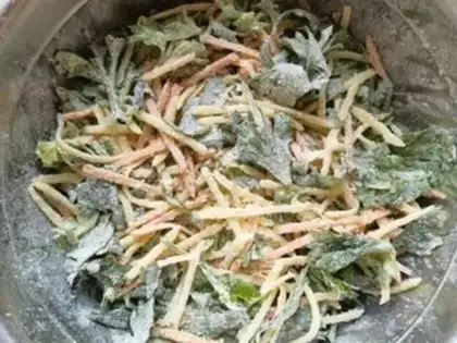Make Three-colour veggies step 6