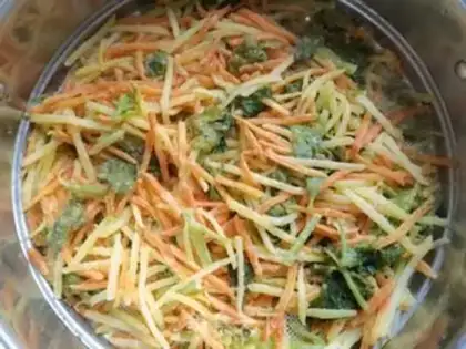 Make Three-colour veggies step 8