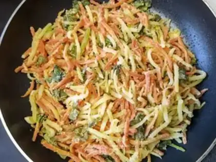 Make Three-colour veggies step 11