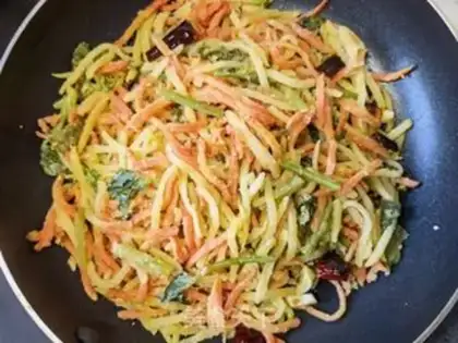 Make Three-colour veggies step 12