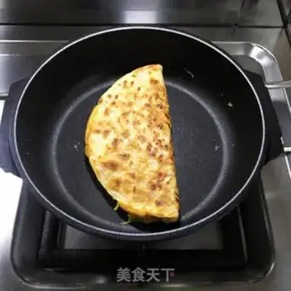 Make Ham egg cake step 5