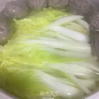 Make Meatball fan cabbage step 5
