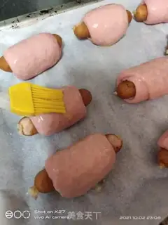 Make A red ham roll step 8