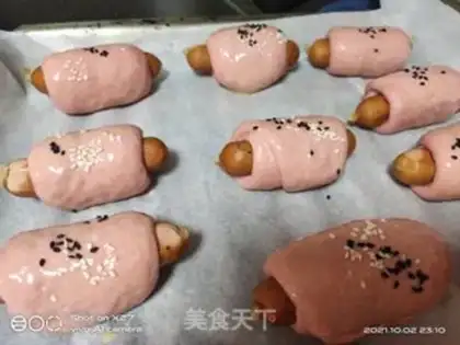 Make A red ham roll step 9