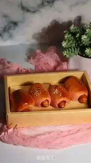 Make A red ham roll step 11