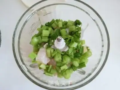 Make Celfish meatballs step 1