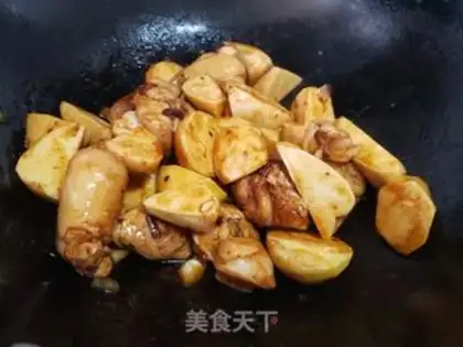 Make Potato chicken step 7