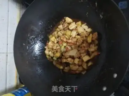 Make The mushrooms burst into red shrimp step 7
