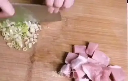 Make A meat dragon roll step 2
