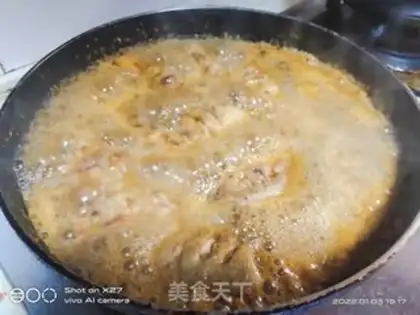 Make The chicken in the sauce step 2