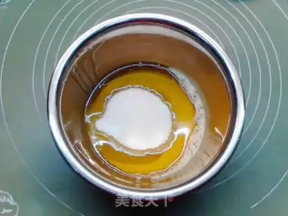 Make Sesame peaches step 1
