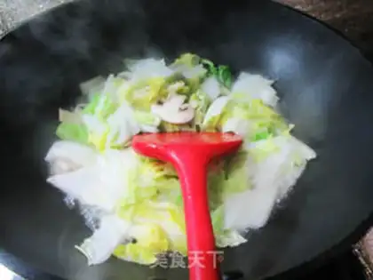 Make Mushrooms and yellow cabbage step 5