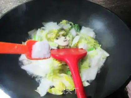 Make Mushrooms and yellow cabbage step 6