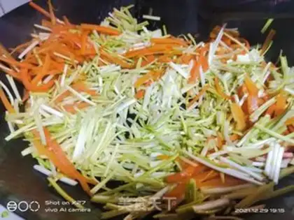 Make ♪ ♪ Yellow and carrot ♪ step 2