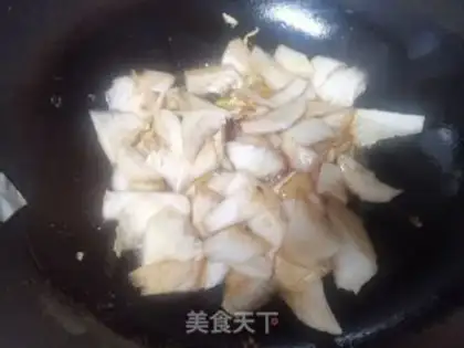Make Cabbage and bean peel step 3
