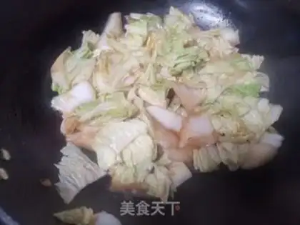 Make Cabbage and bean peel step 4