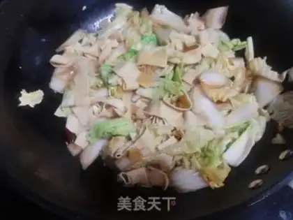 Make Cabbage and bean peel step 5