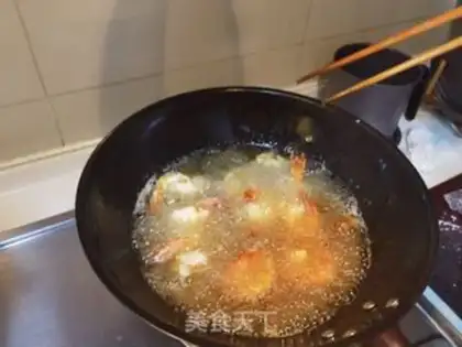 Make Mustard shrimp balls step 12