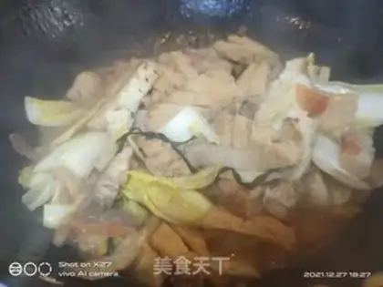 Make Five flowers, tofu step 4