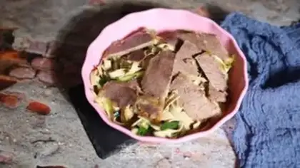 Make cucumber tofu beef slices step 4