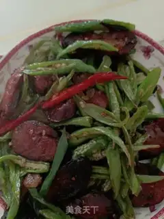 Make Pepper fried sausage step 5