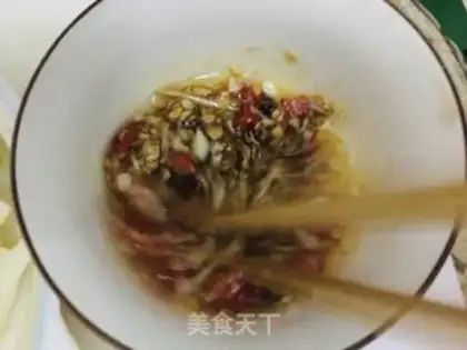 Make Garlic cabbage fan fan step 3