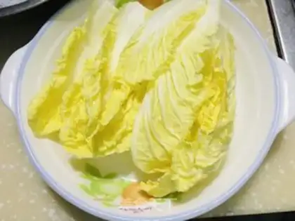 Make Garlic cabbage fan fan step 4