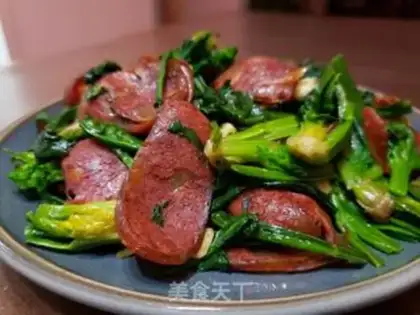 Make The spinach sausage step 5