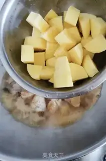 Make Potato chicken step 4