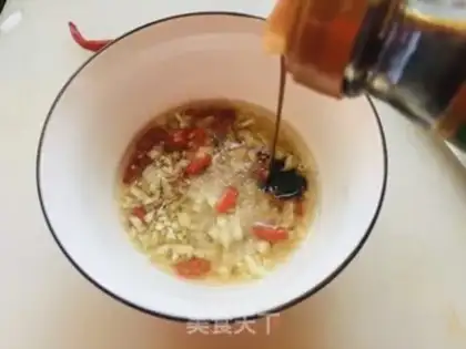 Make Garlic fan sap step 5