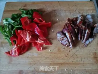 Make Double pepper sausage step 1
