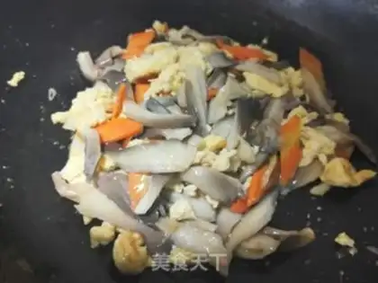 Make Mushroom fried eggs step 10